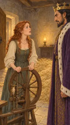 It was in vain that the poor maiden said that it was only a silly boast of her father,