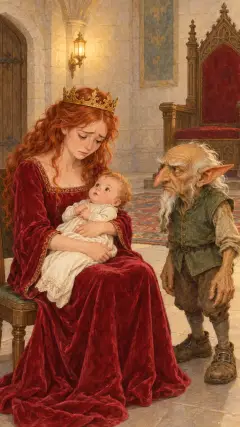 Then she grieved sorely at her misfortune,