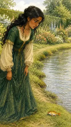 Then the queen took pity on the little fish,