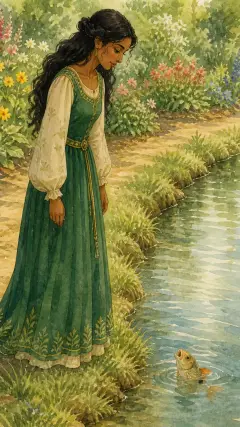 and before it swam away it lifted its head out of the water and said,