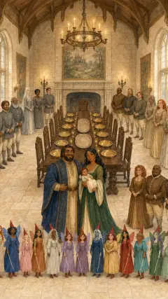 and after the feast was over