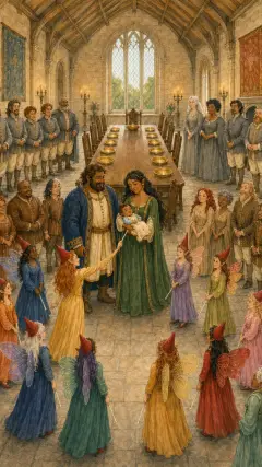 and gave all their best gifts to the little princess.