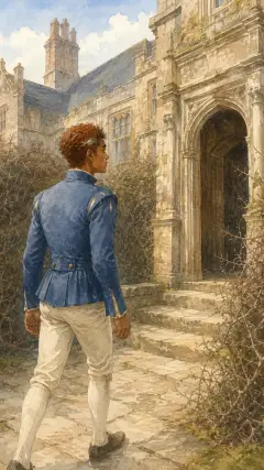 Then he came at last to the palace,