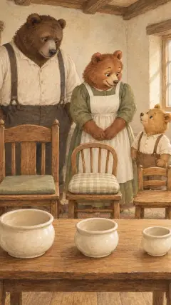 and a middle-sized chair for the Middle Bear, and a great chair for the Great, Huge Bear.