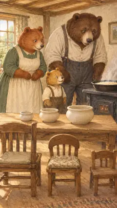 One day, after they had made the porridge for their breakfast,