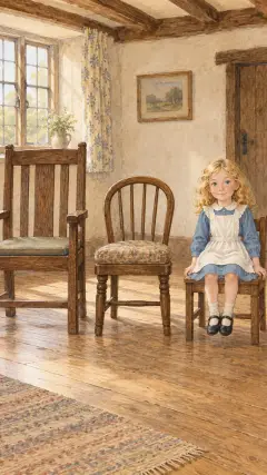 And then she sat down in the chair of the Little, Small, Wee Bear,