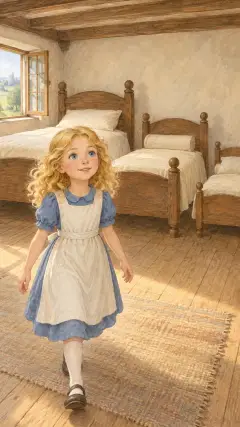 Then Goldenlocks went upstairs into the bedchamber