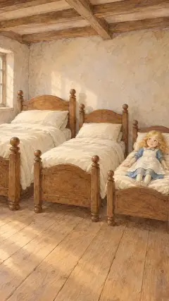 And then she lay down upon the bed of the Little, Small, Wee Bear;