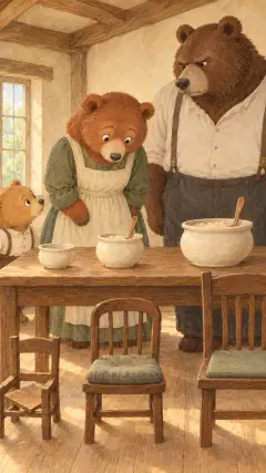 she saw that the spoon was standing in it too.
