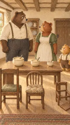 Upon this the Three Bears, seeing that someone had entered their house,