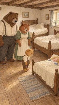 And when the Little, Small, Wee Bear came to look at his bed,