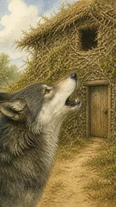 "Little Pig, little Pig, let me come in."