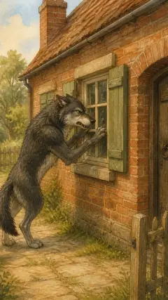 The Wolf felt very angry at this,
