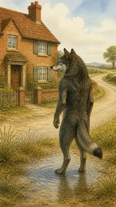 The next day the Wolf came again,