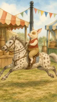 and got to the Fair,