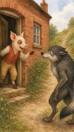 "Hah! I frightened you,