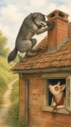 Then the Wolf was very angry indeed,