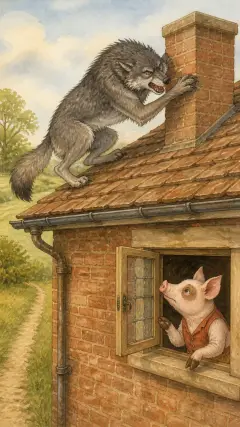 and declared he _would_ eat up the little Pig,