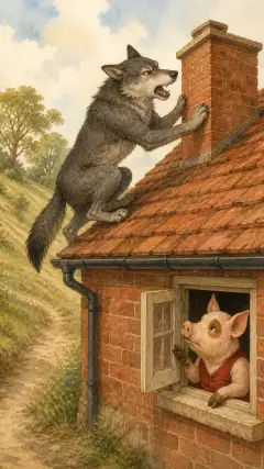 and that he would get down the chimney after him.