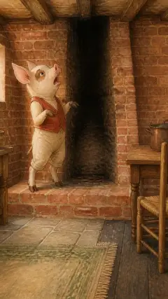 When the little Pig saw what he was about,