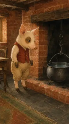 he hung on the pot full of water,
