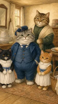 When the three kittens were ready,