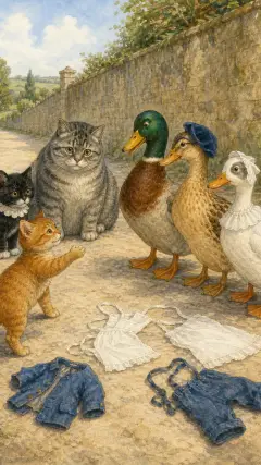 "Come! Mr. Drake Puddle-Duck," said Moppet