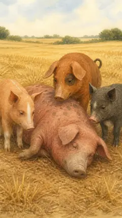 and then the old pig died.