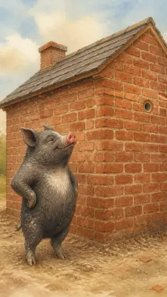 and laid it in mortar and lime, just like the house of the pig keeper.