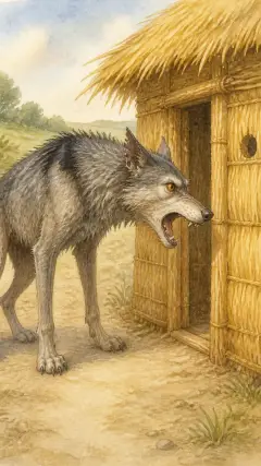 “Little pig, little pig, please let me in, or I'll huff and I'll puff until I blow your house in.”