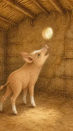 “No, no, no; not by the hairs on your chinny, chin, chin!”