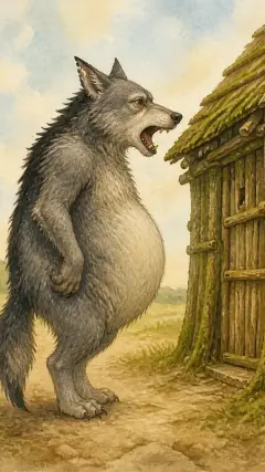“Little pig, little pig, let me in, or I'll huff and I'll puff till I blow your house in.”