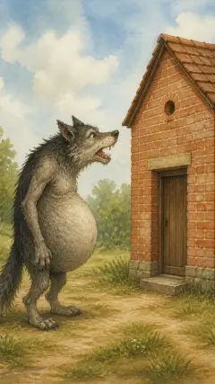“Little pig, little pig, let me come in, or I'll huff and I'll puff till I blow your house in.”