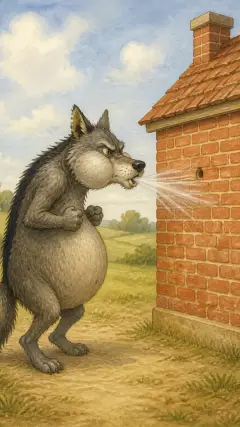 and he puffed,
