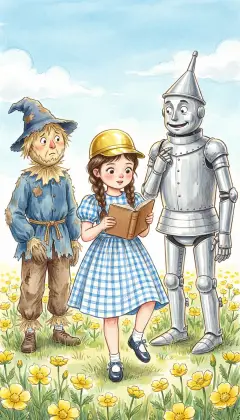 Inside the Golden Cap, Dorothy finds the secret magic words. "Ep-pe, pep-pe, kak-ke!" she chants on her left foot. "Hil-lo, hol-lo, hel-lo! Ziz-zy, zuz-zy, zik!" The charm is complete. A great flapping fills the air.