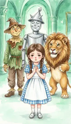 For three long days, Dorothy hears nothing from Oz. Her friends are happy with their new gifts. But Dorothy only wants one thing: to go home to Kansas.