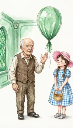 "I came here in a balloon," Oz explains. He will build one of silk and fill it with hot air. And this time, the humbug Wizard plans to leave too.